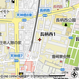 大阪府大阪市北区長柄西1丁目周辺の地図