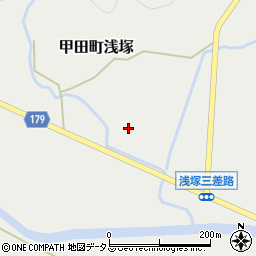 広島県安芸高田市甲田町浅塚203周辺の地図