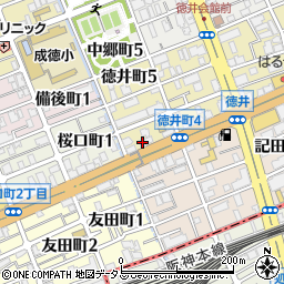 鈴木生花周辺の地図