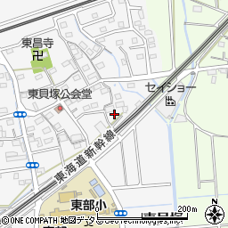 静岡県磐田市東貝塚1091周辺の地図