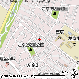 ＵＲ平城左京２２号棟周辺の地図