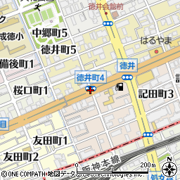 徳井町４周辺の地図