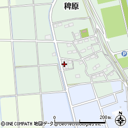 静岡県磐田市稗原318周辺の地図