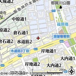 神戸 大栄周辺の地図