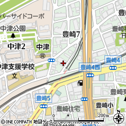 大阪府大阪市北区豊崎7丁目2周辺の地図
