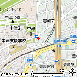 大阪府大阪市北区豊崎7丁目2-10周辺の地図