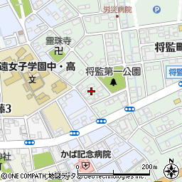 静岡県浜松市中央区将監町3周辺の地図
