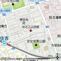 住之江公民館周辺の地図