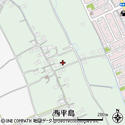 岡山県岡山市東区西平島124周辺の地図