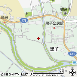 静岡県牧之原市黒子周辺の地図