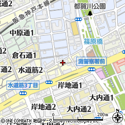 阪大塾灘校周辺の地図