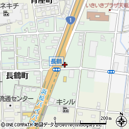 静岡県浜松市中央区長鶴町255周辺の地図