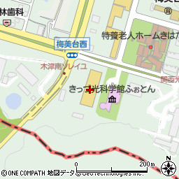 京都銀行中村屋梅美台店 ＡＴＭ周辺の地図