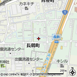 静岡県浜松市中央区長鶴町91周辺の地図