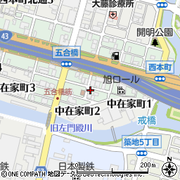 兵庫県尼崎市西本町2丁目68周辺の地図