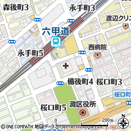 シティネット株式会社　六甲道店周辺の地図
