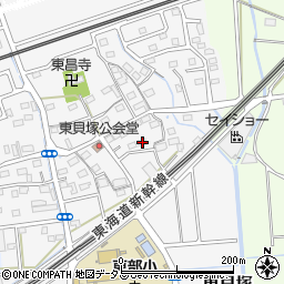 静岡県磐田市東貝塚1118周辺の地図