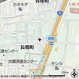 静岡県浜松市中央区長鶴町95周辺の地図