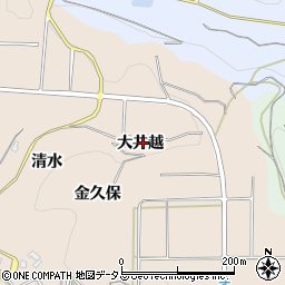 愛知県知多郡南知多町豊浜大井越周辺の地図