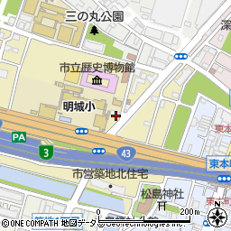 兵庫県尼崎市南城内周辺の地図