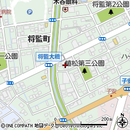 静岡県浜松市中央区将監町35周辺の地図
