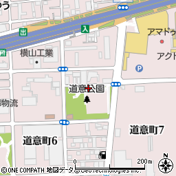 道意公園トイレ周辺の地図