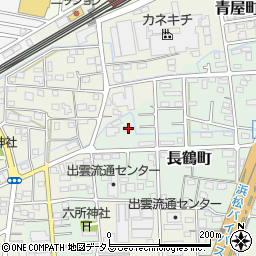 静岡県浜松市中央区長鶴町64周辺の地図