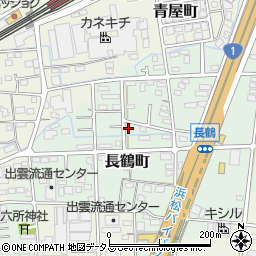 静岡県浜松市中央区長鶴町101周辺の地図