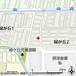 大阪府大東市緑が丘周辺の地図