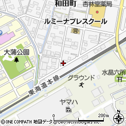 静岡県浜松市中央区和田町322周辺の地図