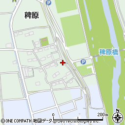 静岡県磐田市稗原周辺の地図