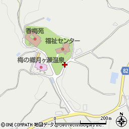 梅の郷月ヶ瀬温泉周辺の地図