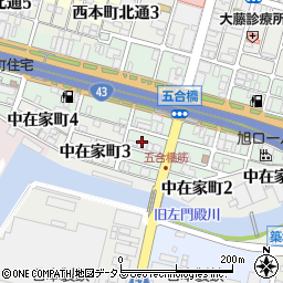 兵庫県尼崎市西本町3丁目86周辺の地図