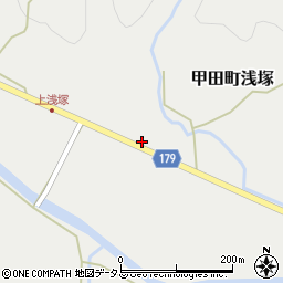 広島県安芸高田市甲田町浅塚347周辺の地図