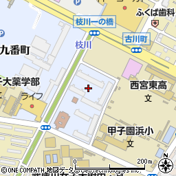 兵庫県西宮市甲子園九番町10周辺の地図