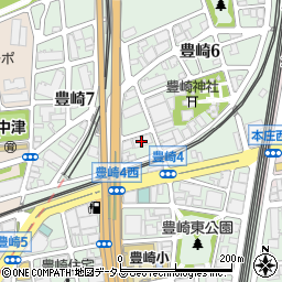 大阪府大阪市北区豊崎周辺の地図