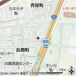 静岡県浜松市中央区長鶴町165周辺の地図