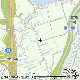 岡山県岡山市北区田益1451-2周辺の地図