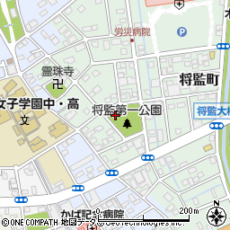 静岡県浜松市中央区将監町4周辺の地図