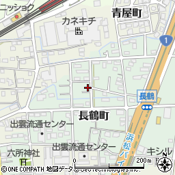 静岡県浜松市中央区長鶴町77周辺の地図
