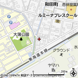 静岡県浜松市中央区和田町332周辺の地図