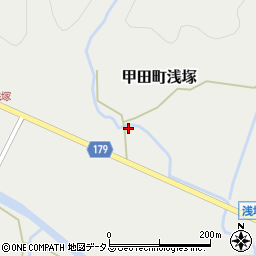 広島県安芸高田市甲田町浅塚243周辺の地図