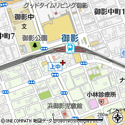 阪神調剤薬局　みかげ南店周辺の地図