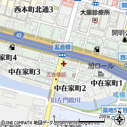 兵庫県尼崎市西本町2丁目34周辺の地図