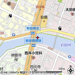 岩田橋周辺の地図