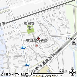 静岡県磐田市東貝塚1113周辺の地図
