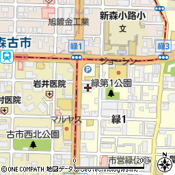 コスモヤナセ緑ＳＳ周辺の地図