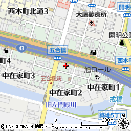 兵庫県尼崎市西本町2丁目40周辺の地図