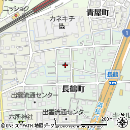 静岡県浜松市中央区長鶴町76周辺の地図