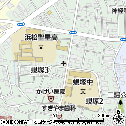 浜松蜆塚郵便局周辺の地図